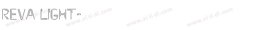 Reva Light字体转换 Reva Light字体转换